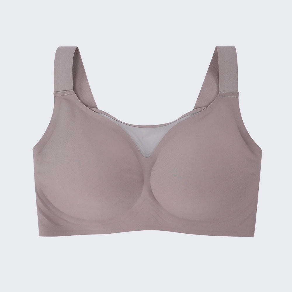 Seamless Wirefree Minimizer Bra Plus Size Side Smoothing Support Bralette