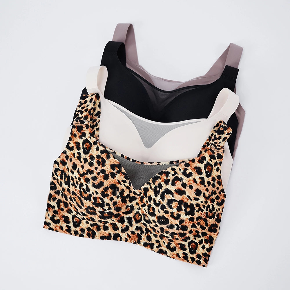 Seamless Wirefree Minimizer Bra Plus Size Side Smoothing Support Bralette