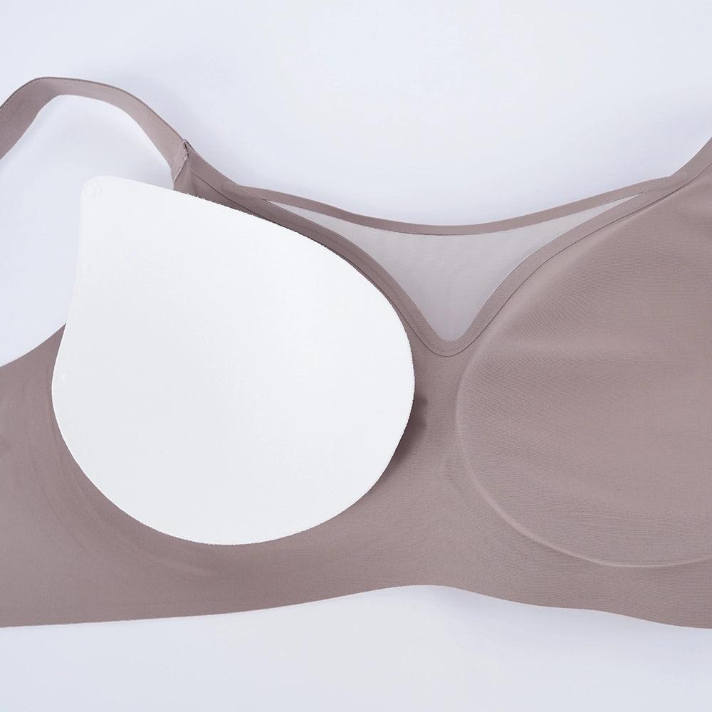 Seamless Wirefree Minimizer Bra Plus Size Side Smoothing Support Bralette