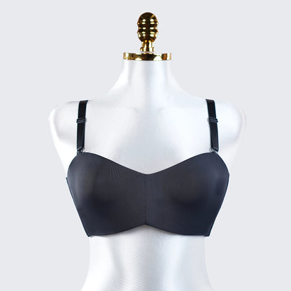 Strapless Underwire Bra Plus Size Bandeau with Removable Straps