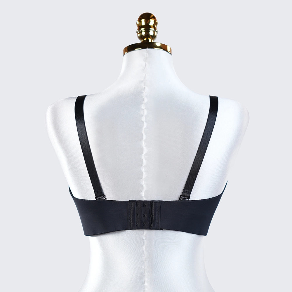 Strapless Underwire Bra Plus Size Bandeau with Removable Straps