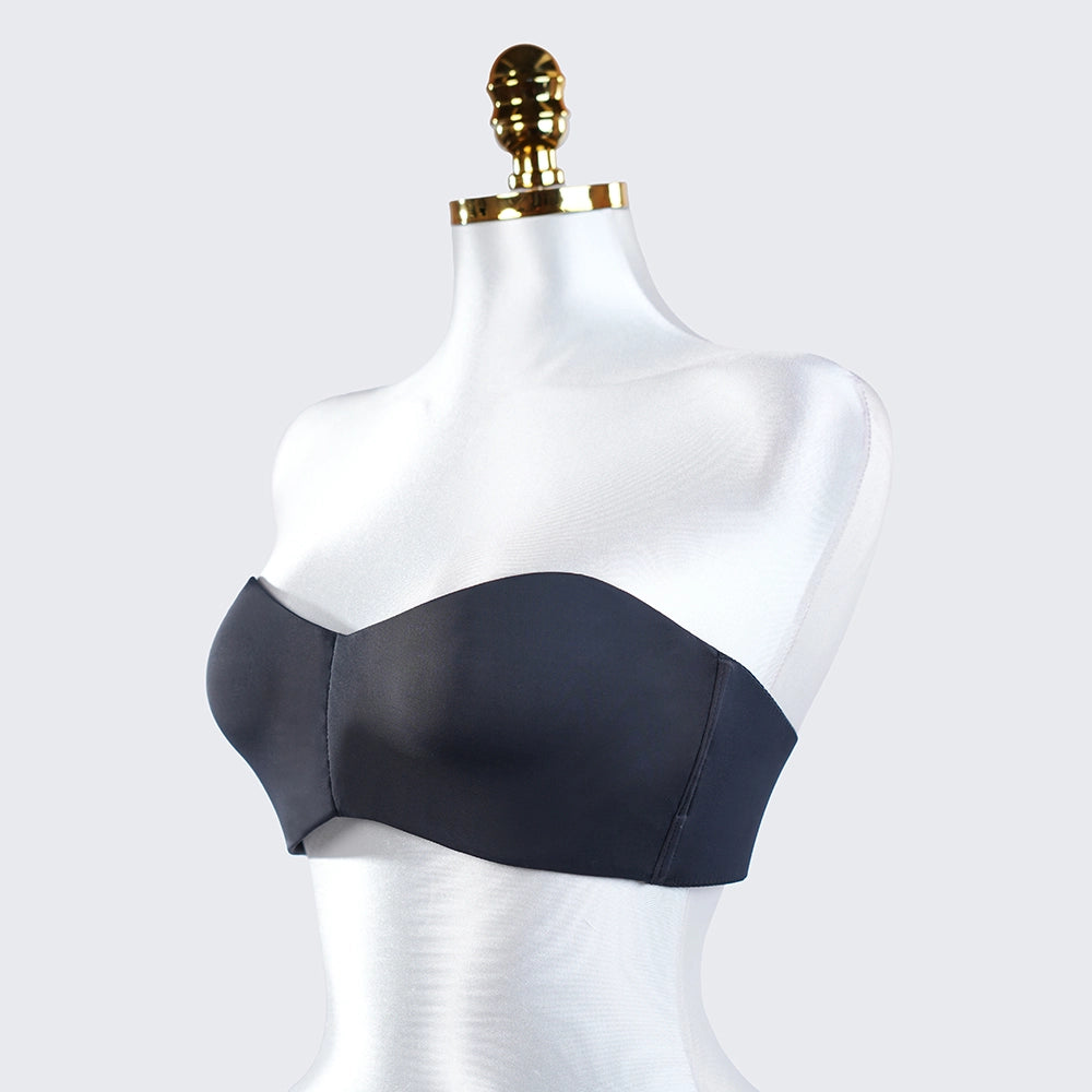 Strapless Underwire Bra Plus Size Bandeau with Removable Straps