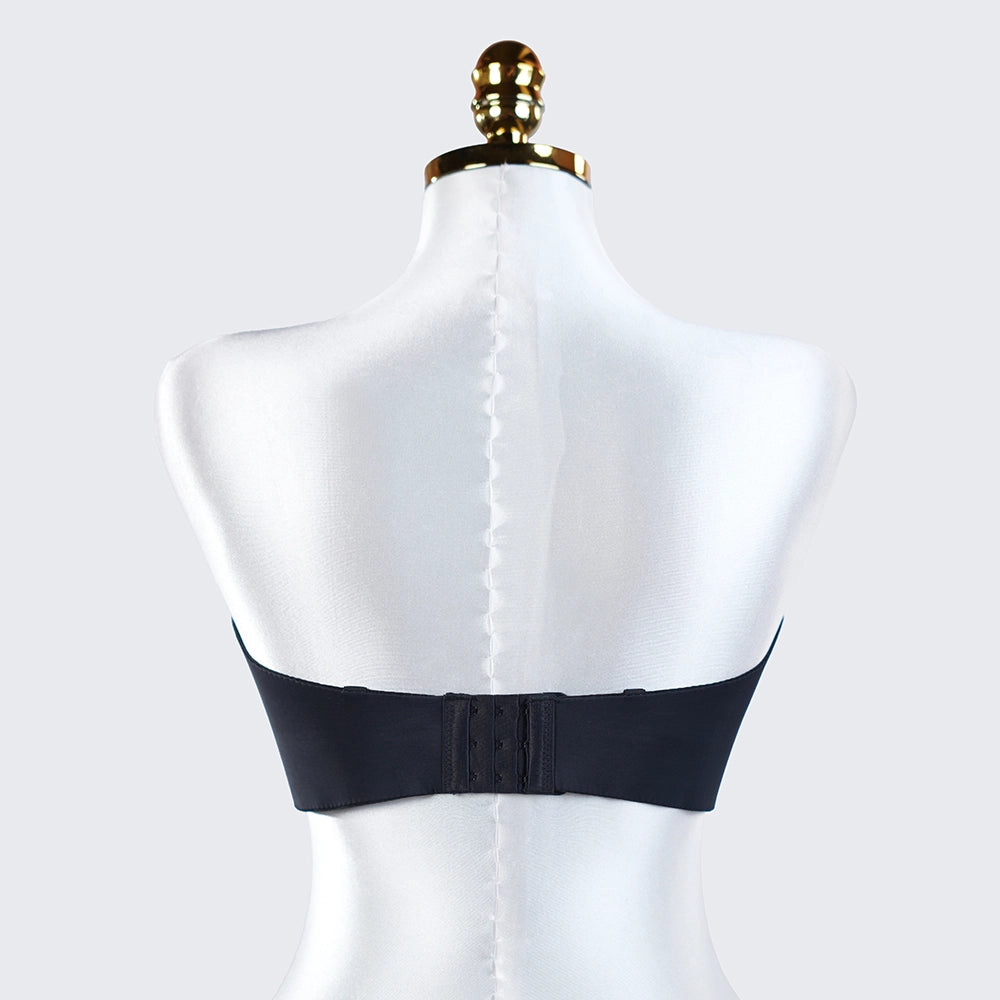 Strapless Underwire Bra Plus Size Bandeau with Removable Straps