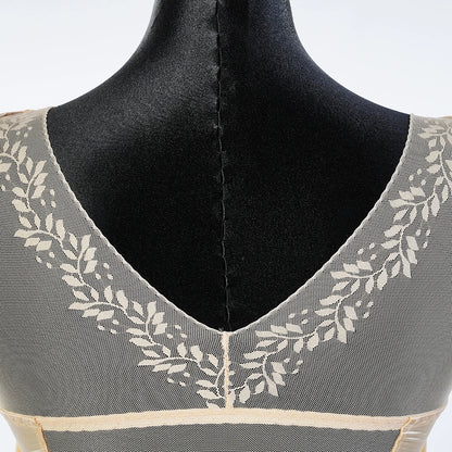 One-Piece Long Lace Camisole Built-in Bra Waist Shaper