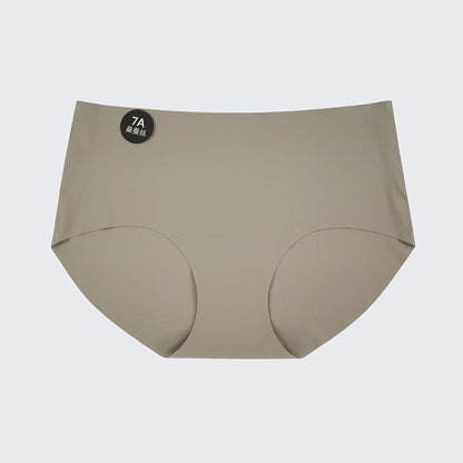 Seamless Panties Women Mulberry Silk Crotch Breathable Lightweight Briefs