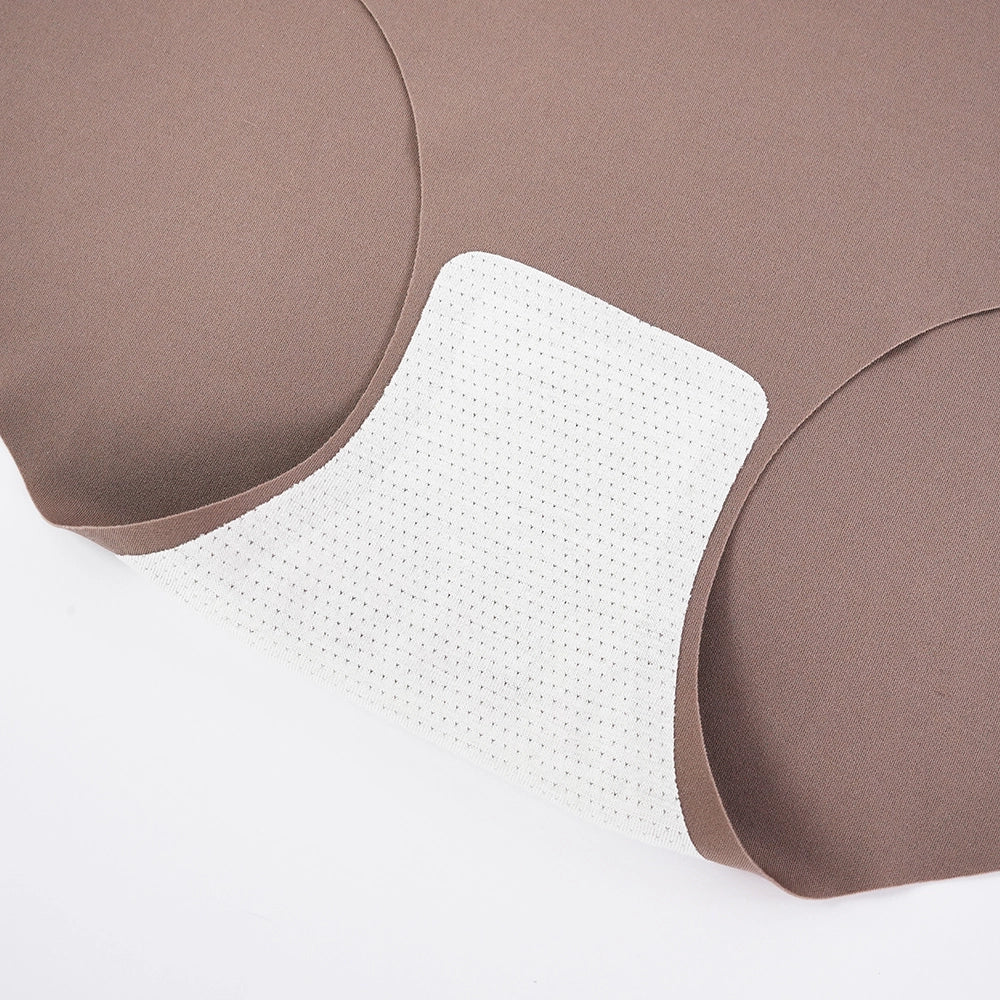 Seamless Panties Women Mulberry Silk Crotch Breathable Lightweight Briefs