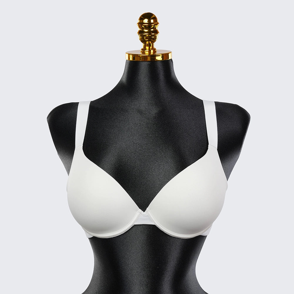 Seamless Soft Wire Plunge Bra Deep V Push Up Smooth Bralette