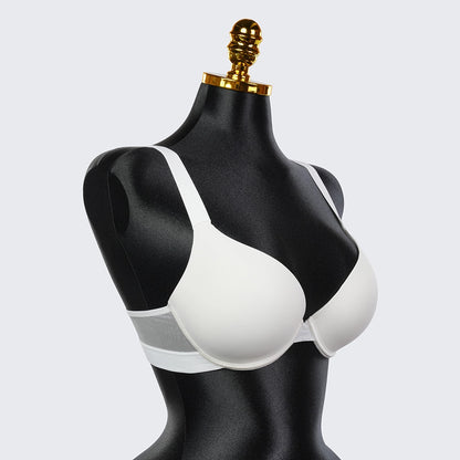 Seamless Soft Wire Plunge Bra Deep V Push Up Smooth Bralette