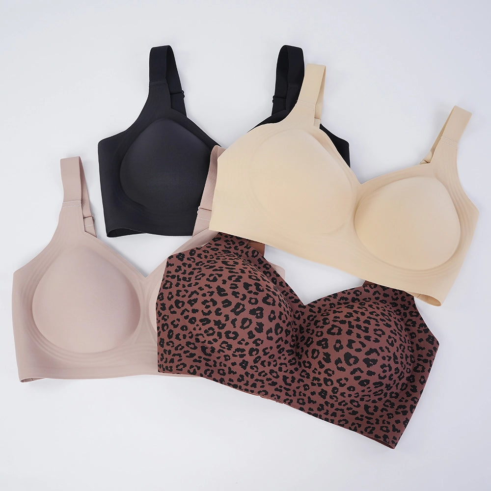 Women's Plus Size Seamless Bra Wirefree Thin Light