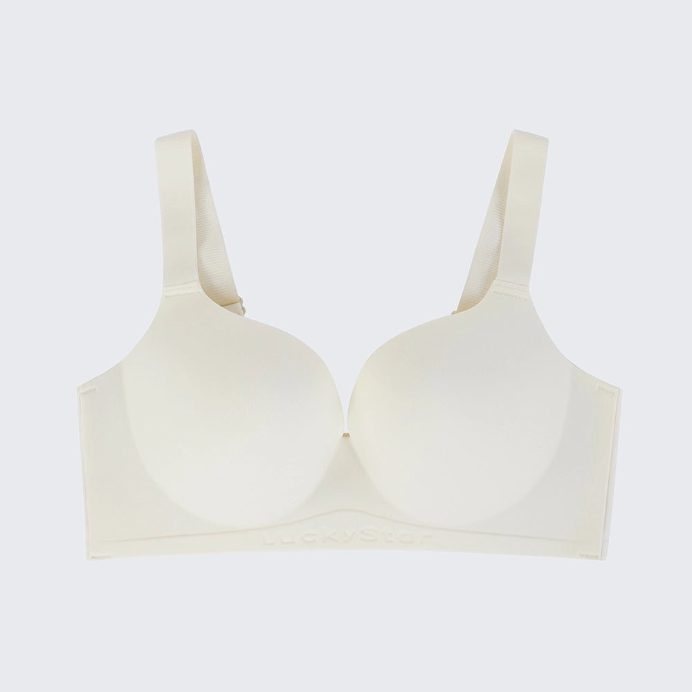 Plus Size One Piece Molded Wireless Bra -- Seamless Push Up, Nude Shades & COD Fast Delivery | Orline Egypt