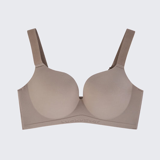 Plus Size One Piece Molded Wireless Bra -- Seamless Push Up, Nude Shades & COD Fast Delivery | Orline Egypt