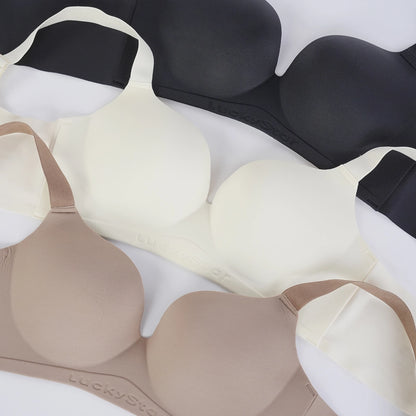 Plus Size One Piece Molded Wireless Bra -- Seamless Push Up, Nude Shades & COD Fast Delivery | Orline Egypt