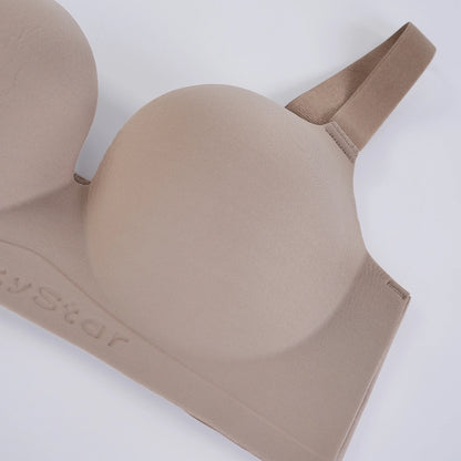 Plus Size One Piece Molded Wireless Bra -- Seamless Push Up, Nude Shades & COD Fast Delivery | Orline Egypt
