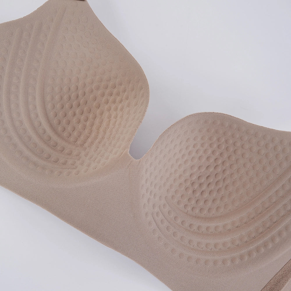 Plus Size One Piece Molded Wireless Bra -- Seamless Push Up, Nude Shades & COD Fast Delivery | Orline Egypt