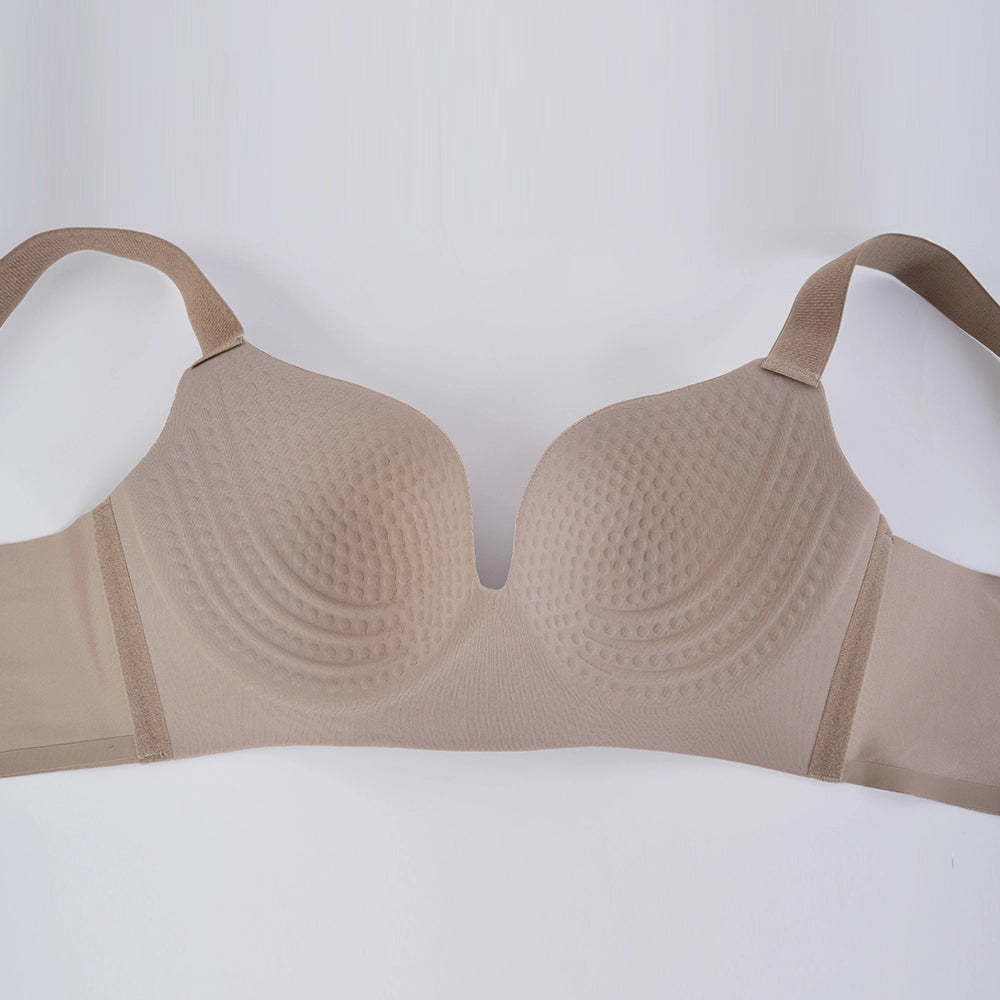 Plus Size One Piece Molded Wireless Bra -- Seamless Push Up, Nude Shades & COD Fast Delivery | Orline Egypt