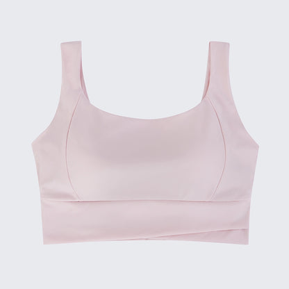 Shockproof Yoga Sports Bra – Wireless Support & Open-Back Design | Orline Egypt