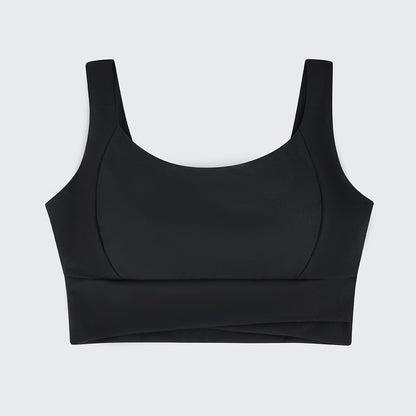 Shockproof Yoga Sports Bra – Wireless Support & Open-Back Design | Orline Egypt