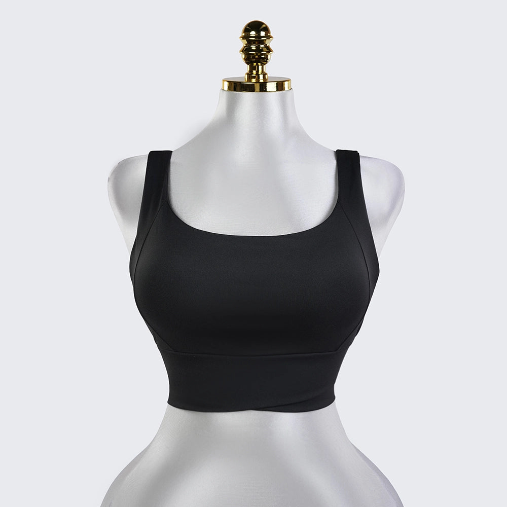 Shockproof Yoga Sports Bra – Wireless Support & Open-Back Design | Orline Egypt
