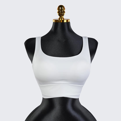 Shockproof Yoga Sports Bra – Wireless Support & Open-Back Design | Orline Egypt