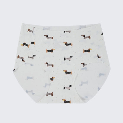Printed Bra and Panty Set – Wireless Bralette & Matching Briefs