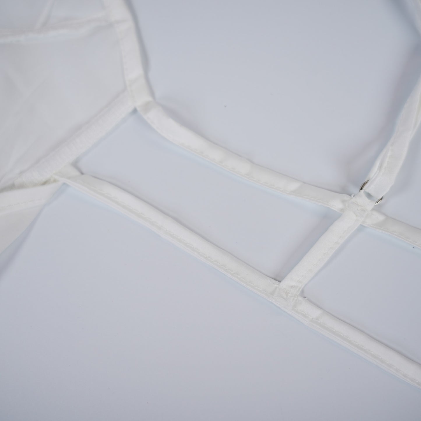 Dreamy White Satin Lace  Chemises Gown