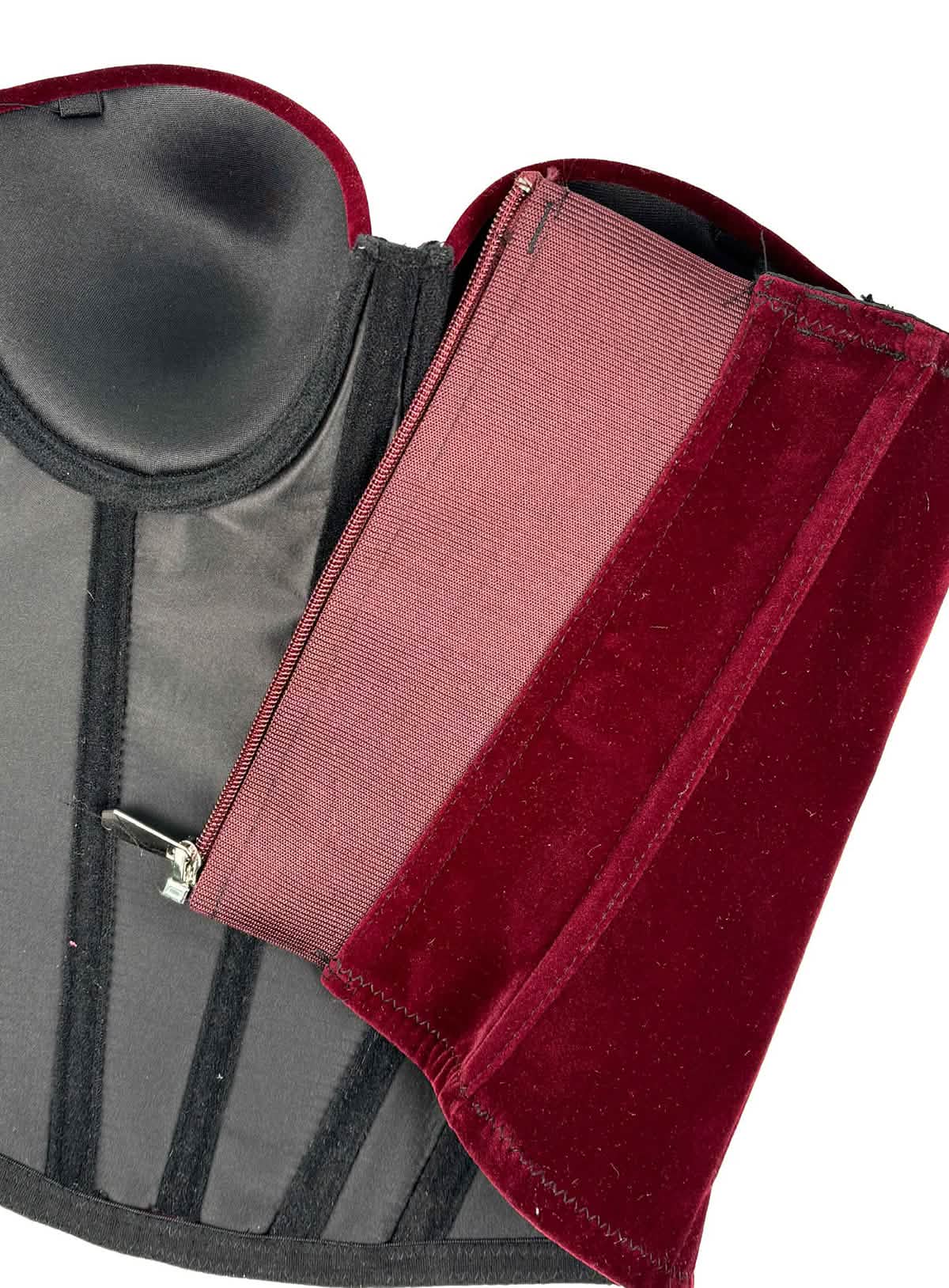 Velvet Strap-Detail Corset