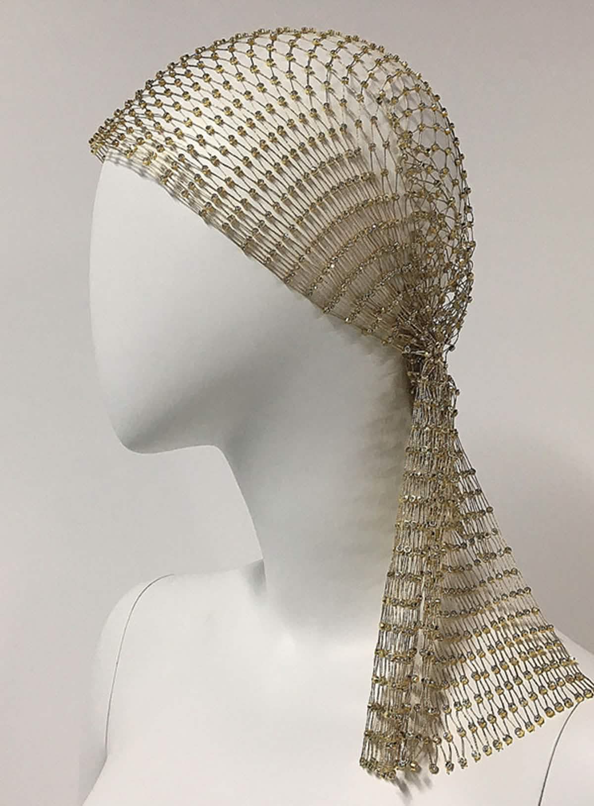Entwine â€?Beaded Mesh Headscarf