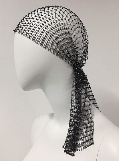 Entwine â€?Beaded Mesh Headscarf
