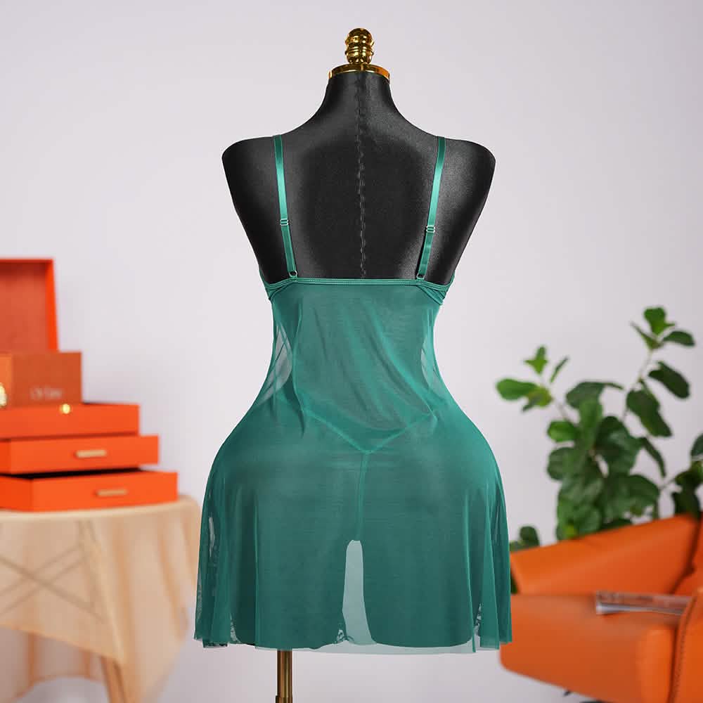 Floral Lace Nightgown Dress Set