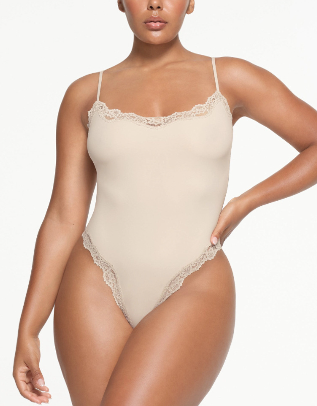 Generous Simple Style Lace Bodysuit