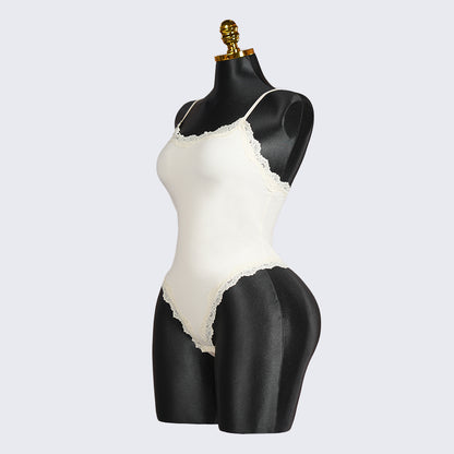Generous Simple Style Lace Bodysuit