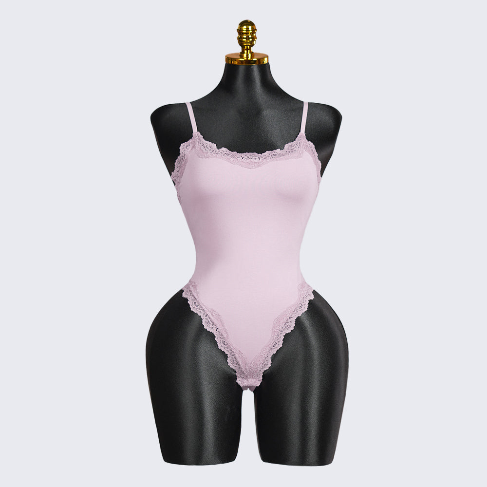 Generous Simple Style Lace Bodysuit