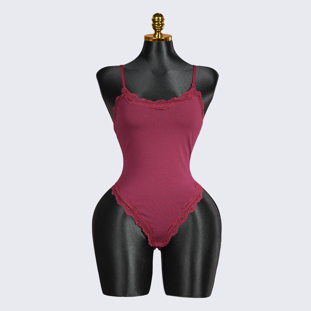 Generous Simple Style Lace Bodysuit