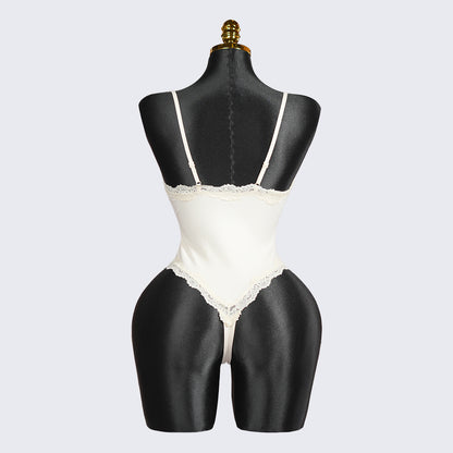 Generous Simple Style Lace Bodysuit