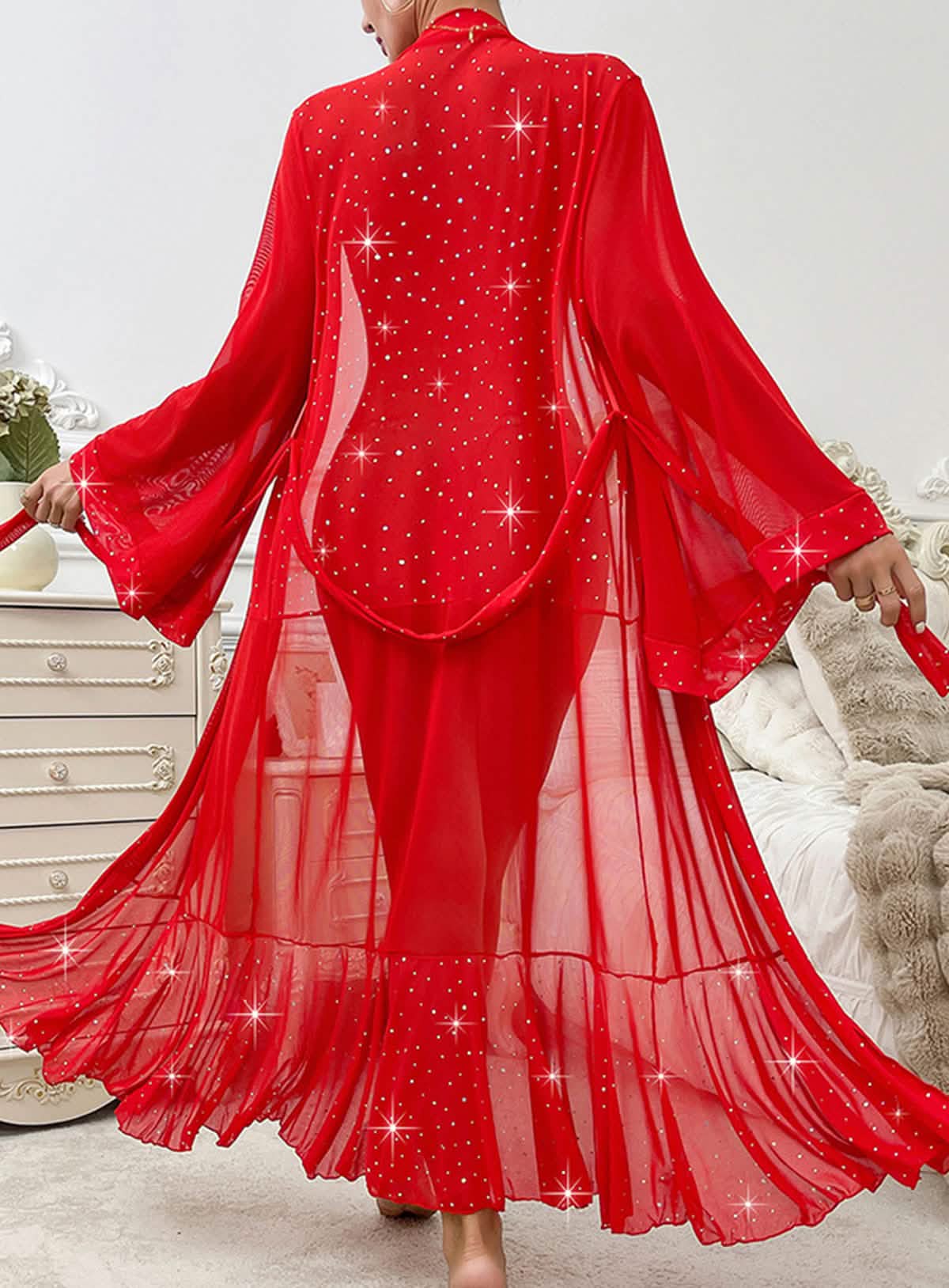 Glimmer Sheer Sparkle Robe