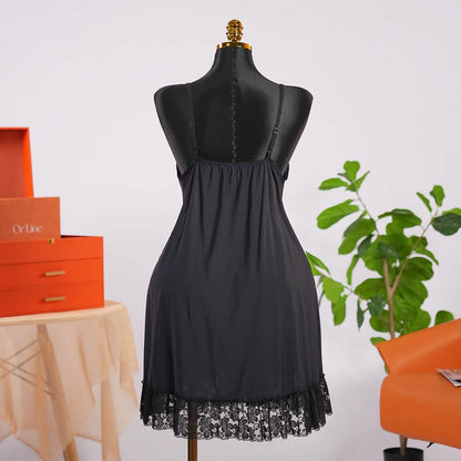 Lace V Neck Nightwear Spaghetti Strap Babydoll