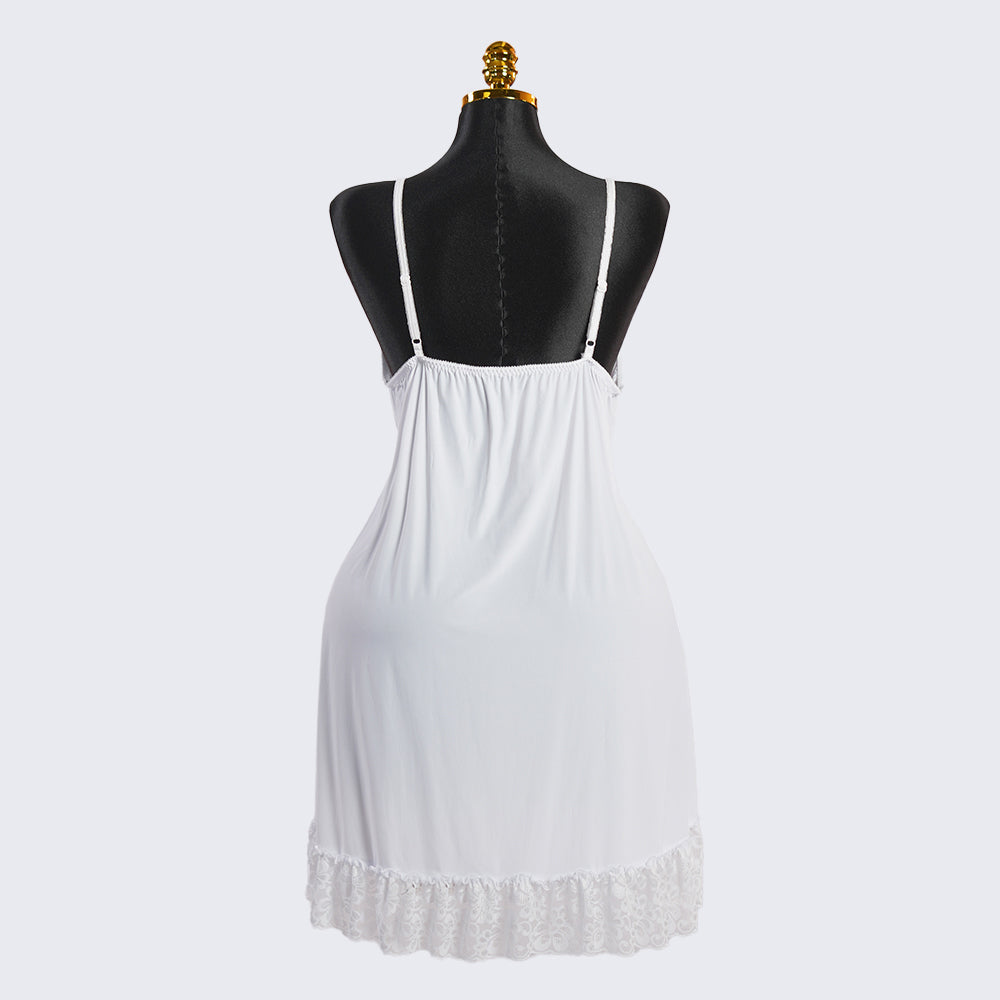 Lace V Neck Nightwear Spaghetti Strap Babydoll