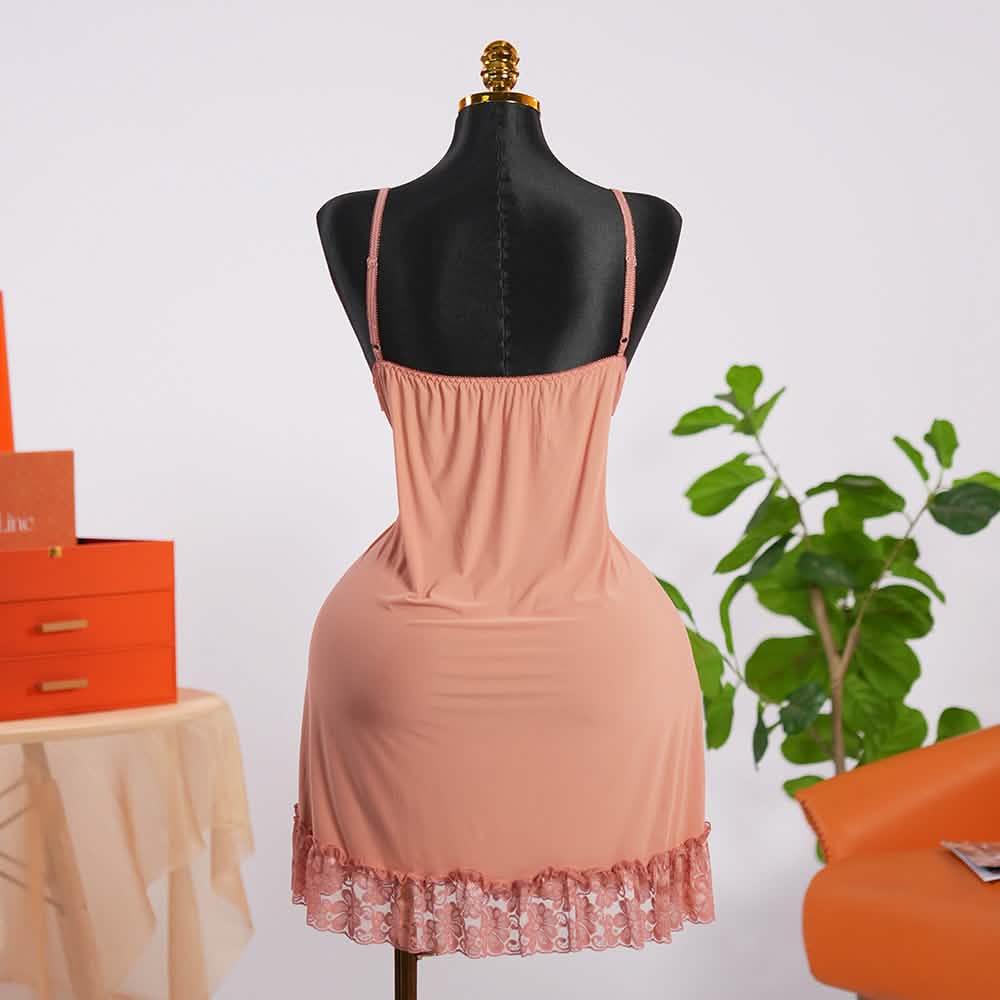 Lace V Neck Nightwear Spaghetti Strap Babydoll