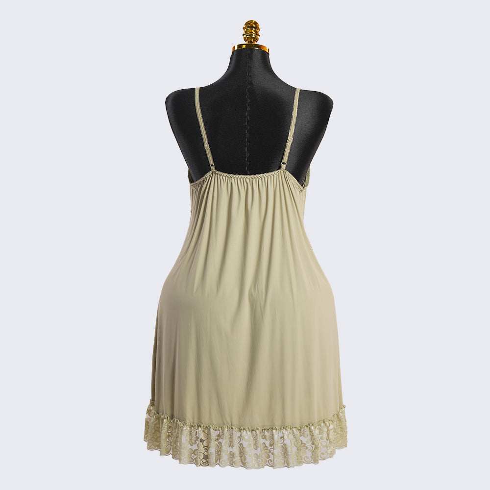 Lace V Neck Nightwear Spaghetti Strap Babydoll