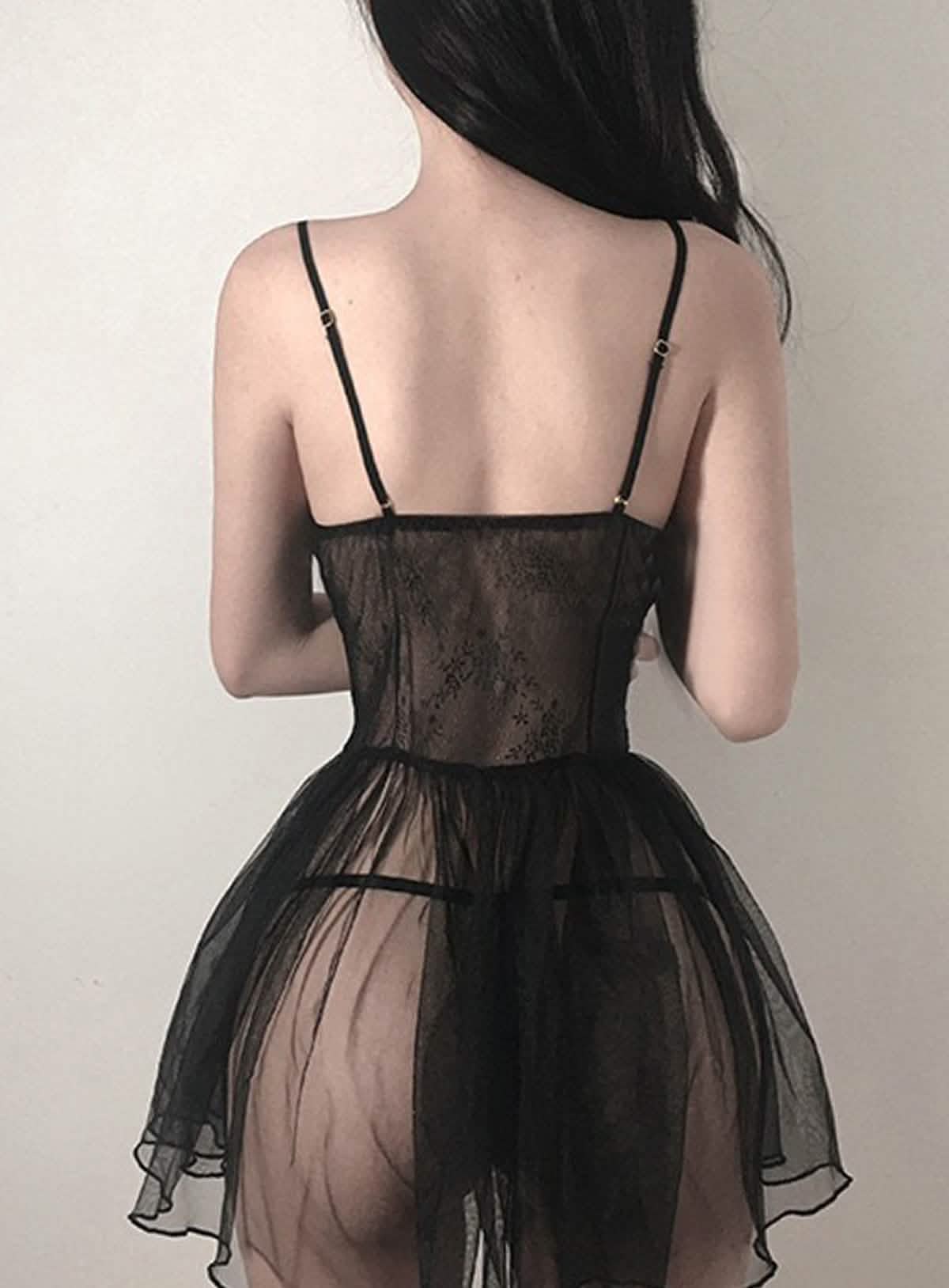 Lace Embroidery Bridal Lingerie Dress