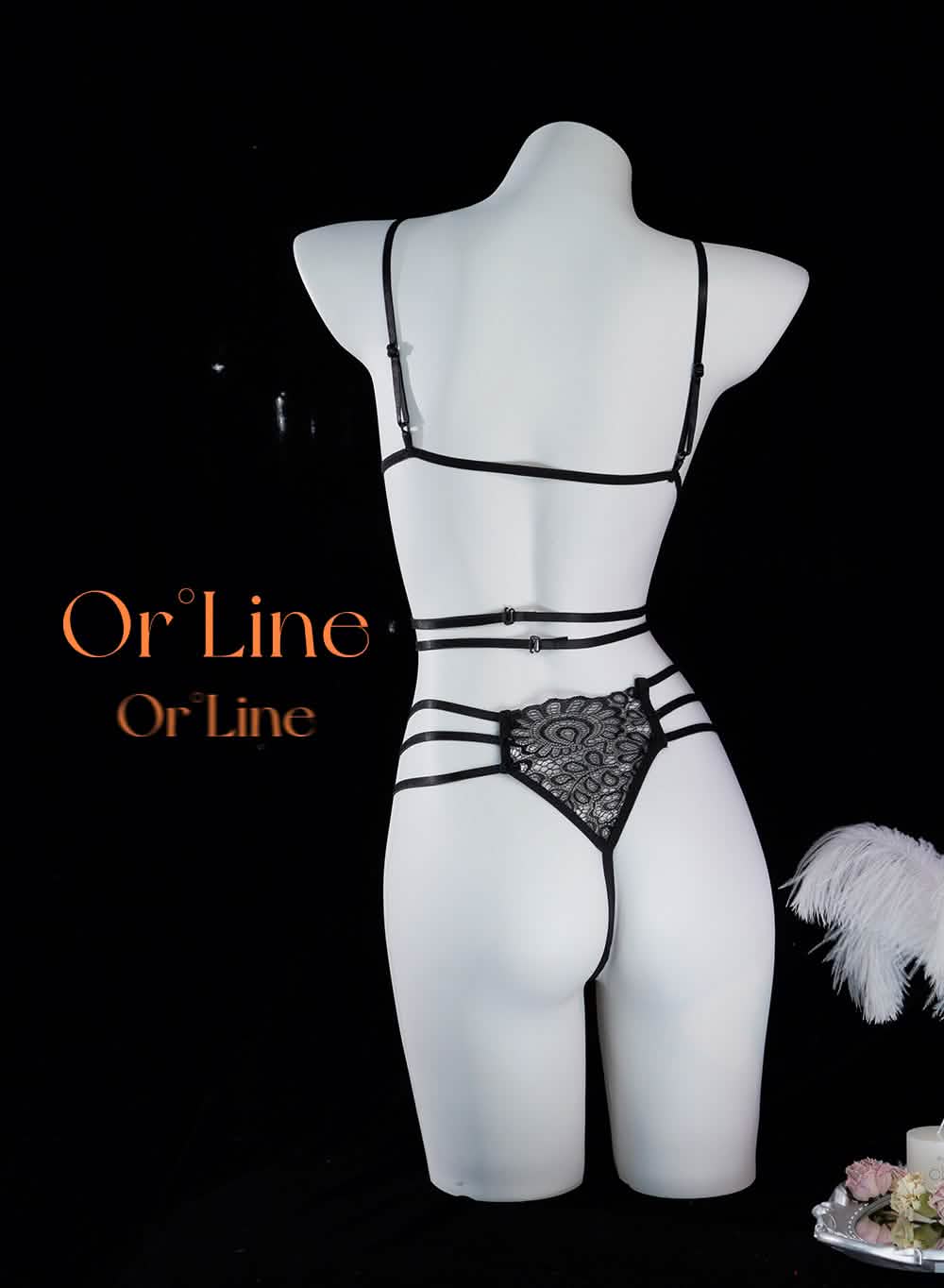 Lace Hollow Splicing Bra & Panty Sets