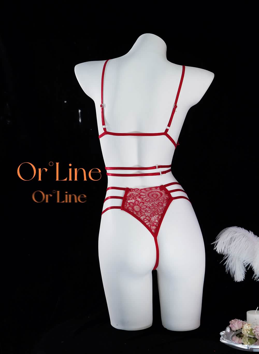 Lace Hollow Splicing Bra & Panty Sets
