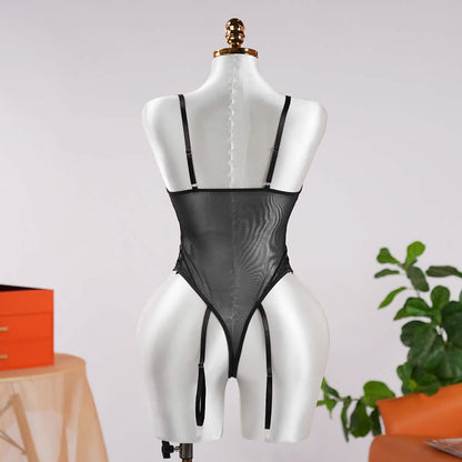 Lace Wild Charm Bodysuit with Stockings