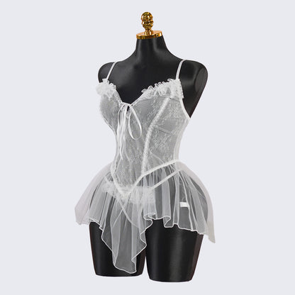 Lace Embroidery Bridal Lingerie Dress