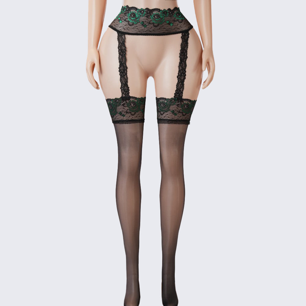 Lace Perfumed See-Through Garter Stockings