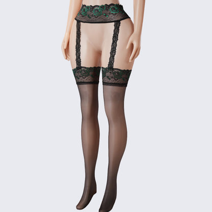 Lace Perfumed See-Through Garter Stockings