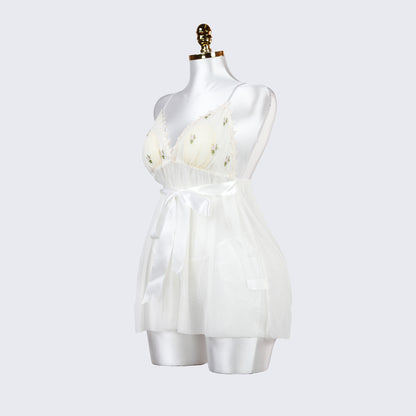 White Lace Summer Serenity Suspender Dress