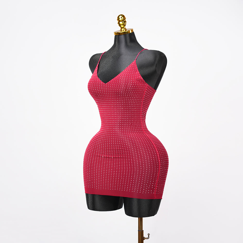 Transparent Mesh Set Black Tassel Chemise