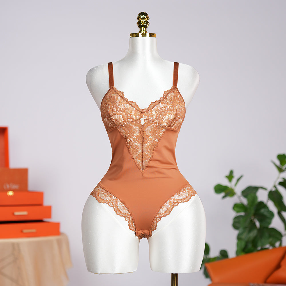 Simple Lace Shapewear Bodysuit