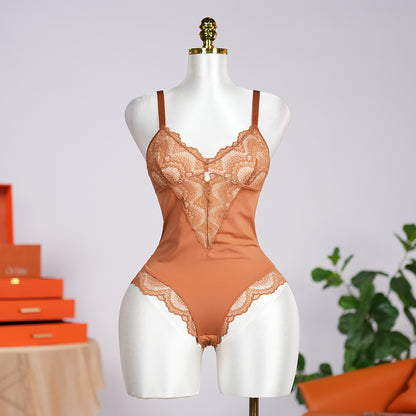 Simple Lace Shapewear Bodysuit